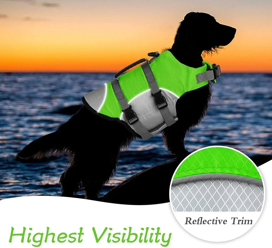 Adjustable Dog Life Jacket & Swimming Suit for All Pet Dogs