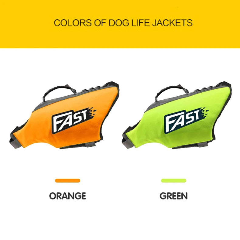 Pet Swimming Life Jacket Safety Vest for Dogs Adjustable Reflective in Pool or Surfing