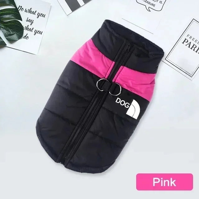 Waterproof Warm Dog Clothing for Small Medium & Big Dogs with Zipper
