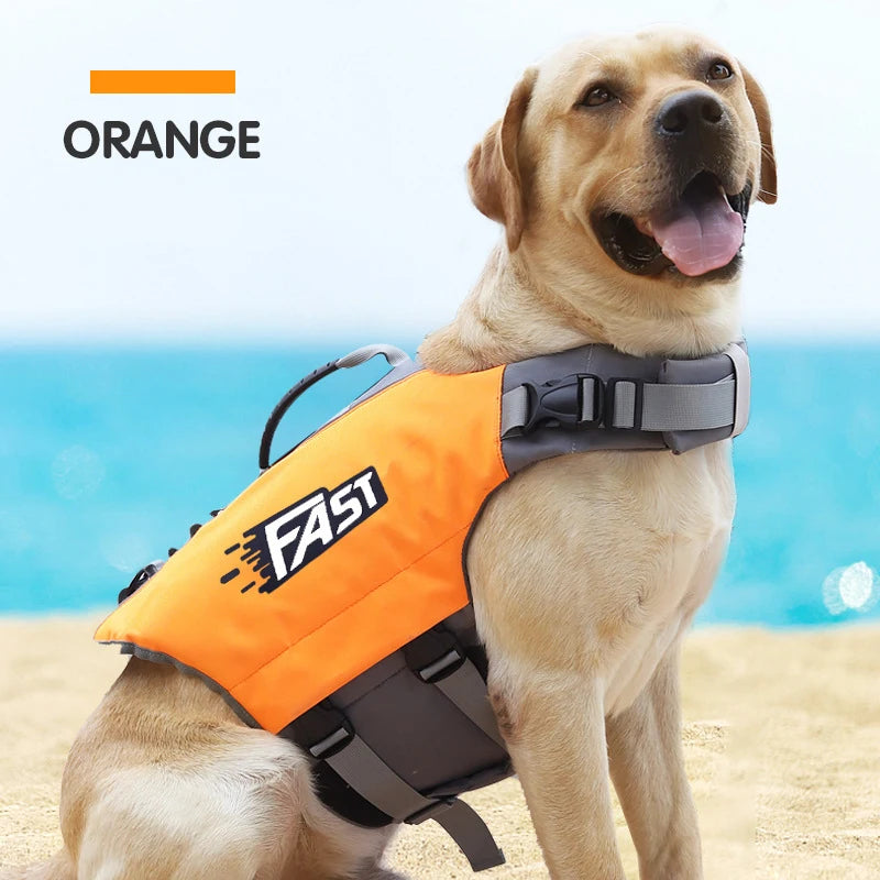 Pet Swimming Life Jacket Safety Vest for Dogs Adjustable Reflective in Pool or Surfing