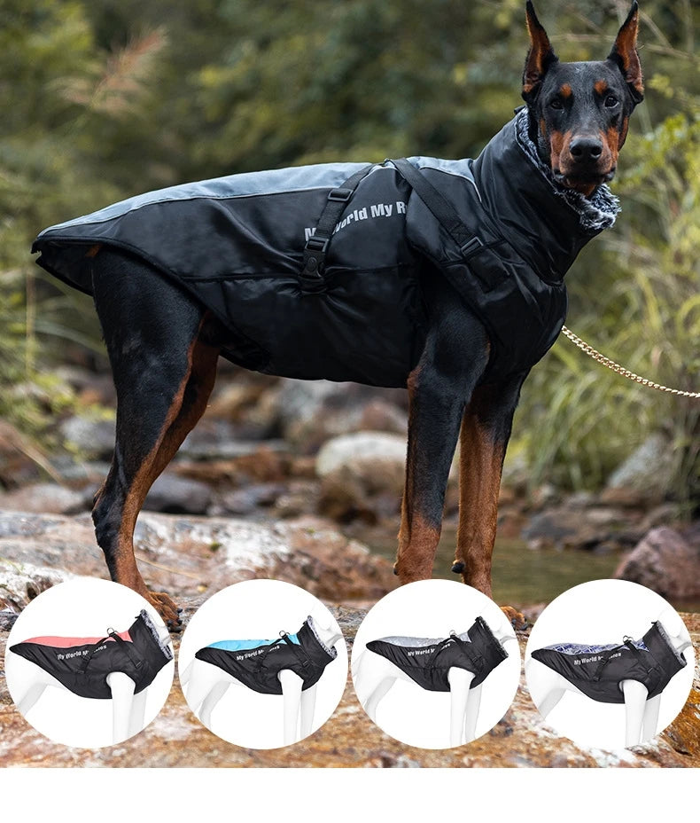 Winter Warm Outdoor Dog Jacket Waterproof & Windproof