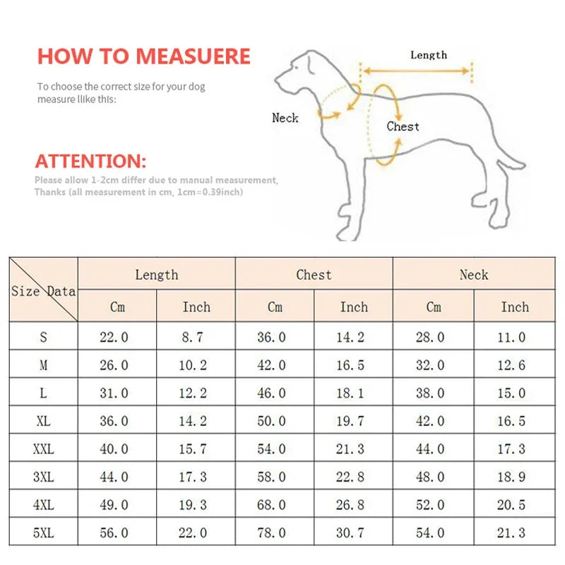 New Waterproof Big Dog Winter Warm Jacket