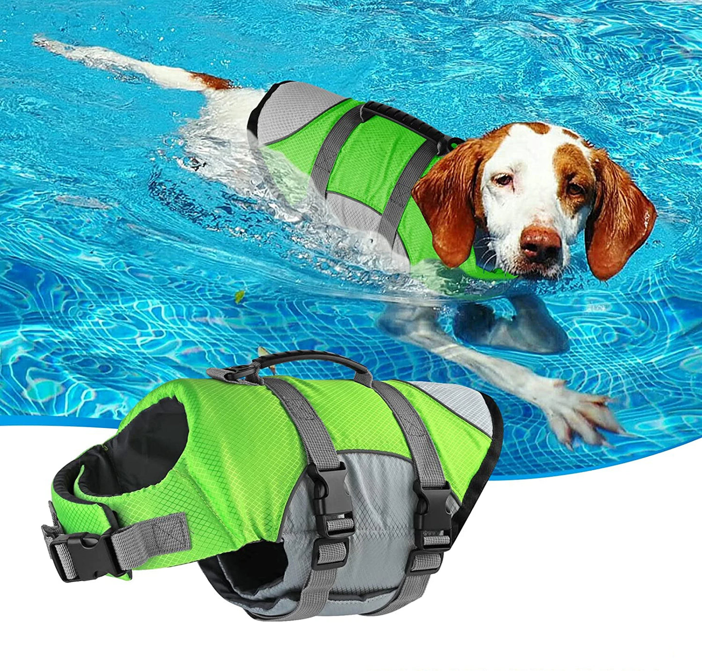 Adjustable Dog Life Jacket & Swimming Suit for All Pet Dogs