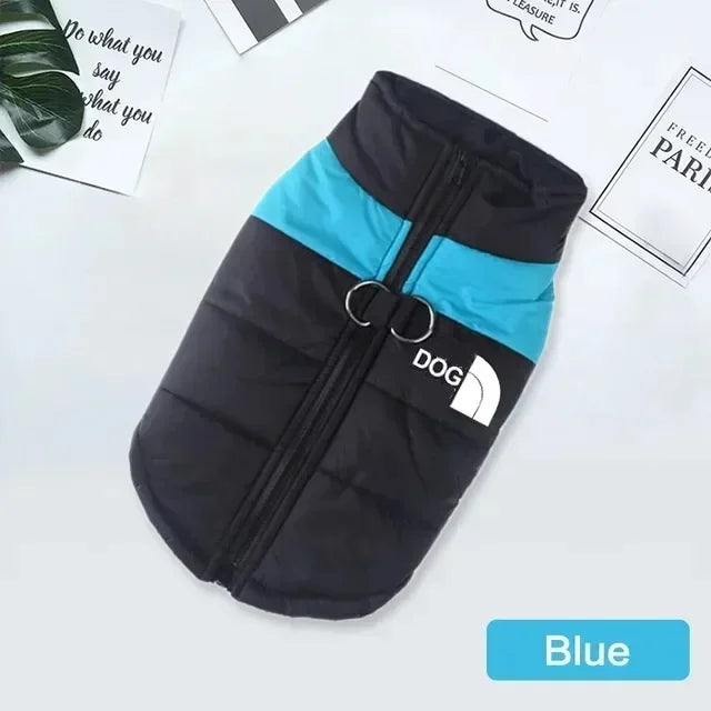 Waterproof Warm Dog Clothing for Small Medium & Big Dogs with Zipper