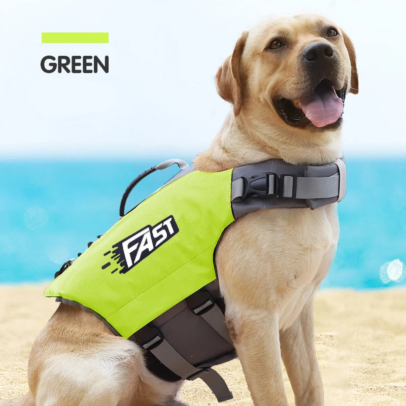 Pet Swimming Life Jacket Safety Vest for Dogs Adjustable Reflective in Pool or Surfing