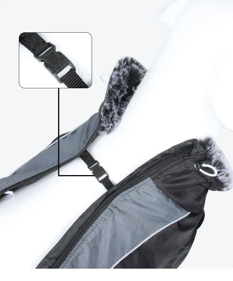 Winter Warm Outdoor Dog Jacket Waterproof & Windproof