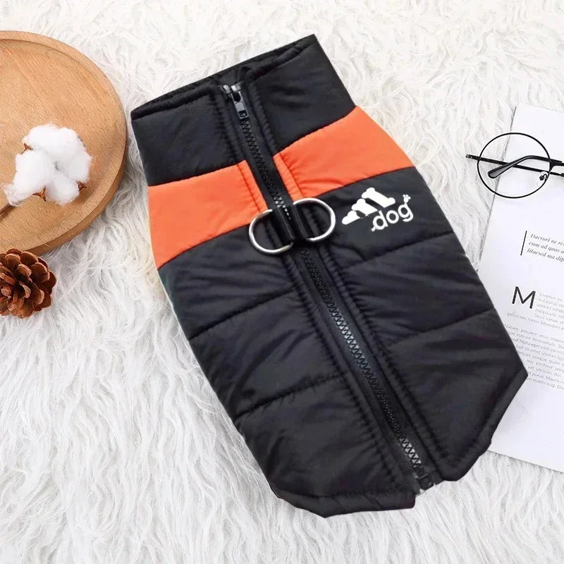 Waterproof Warm Dog Clothing for Small Medium & Big Dogs with Zipper