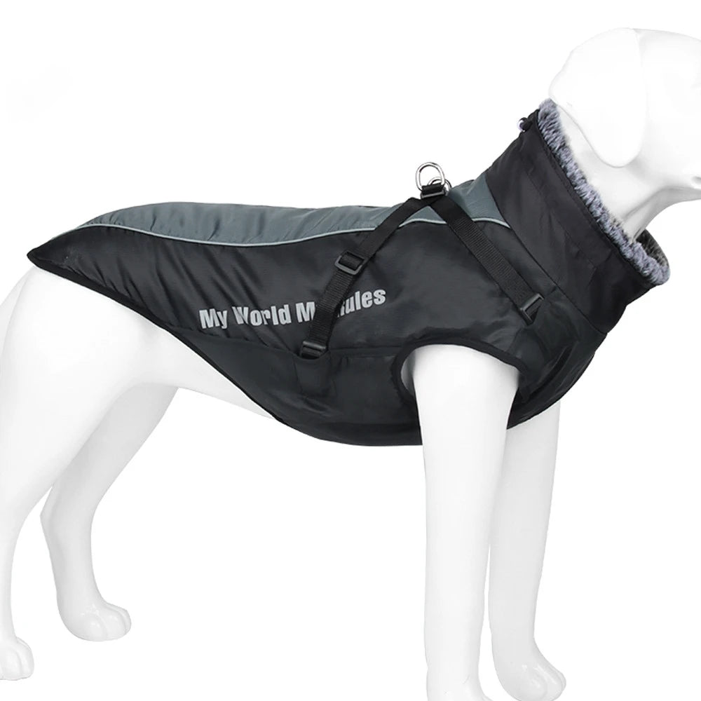 Winter Warm Outdoor Dog Jacket Waterproof & Windproof