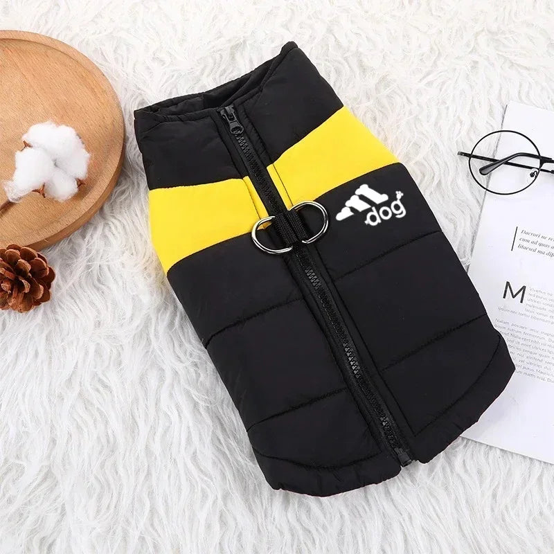 Waterproof Warm Dog Clothing for Small Medium & Big Dogs with Zipper