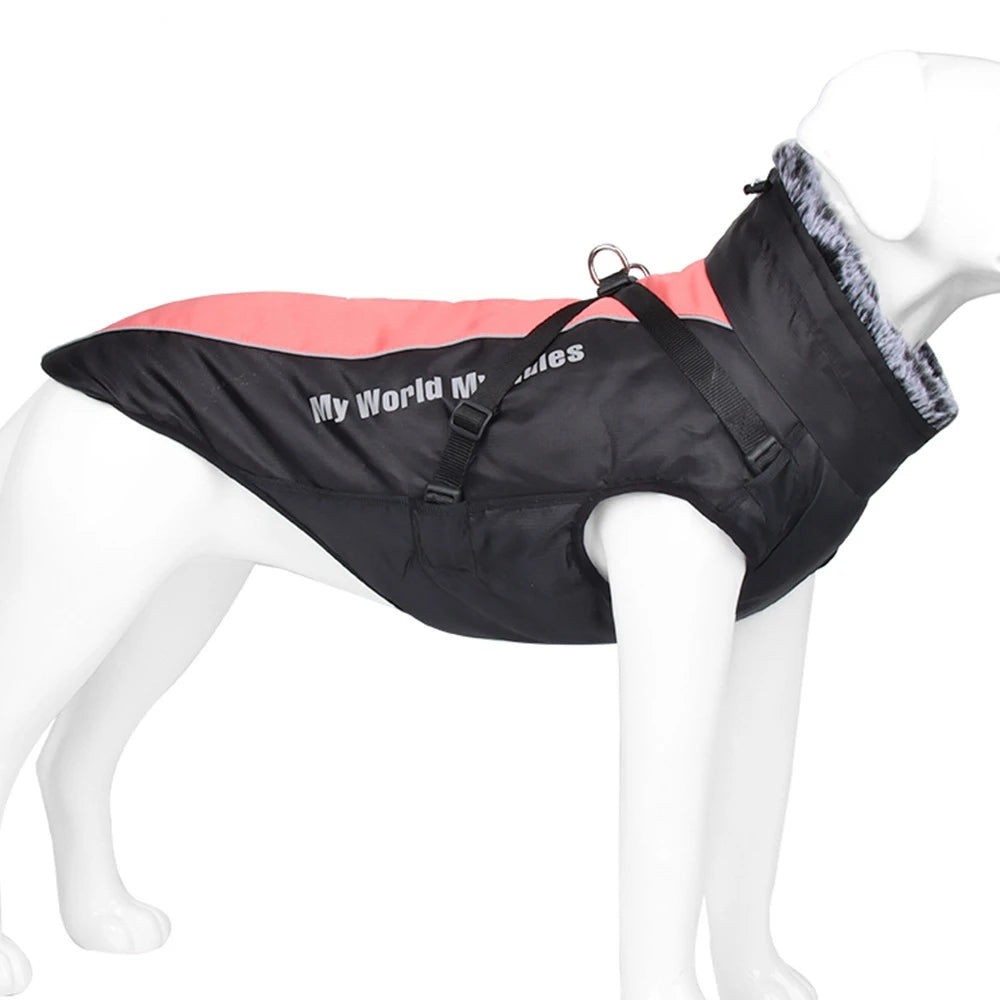 Winter Warm Outdoor Dog Jacket Waterproof & Windproof