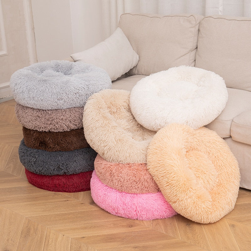 Super Soft And Comfortable Round Donut Dog Beds