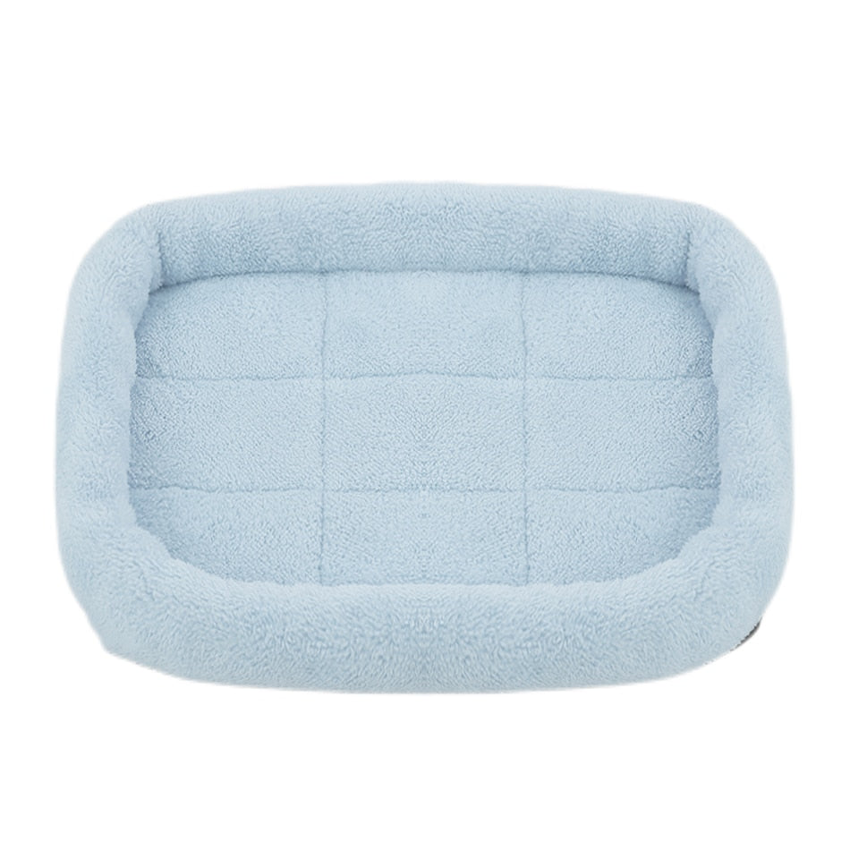 Super Soft Plush Square Dog Winter Beds