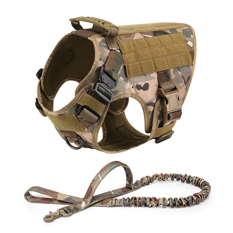Military Style No Pull Re-hab Harness For Larger Pets & Service Dogs - great colours