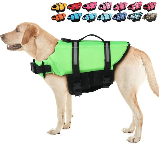 Adjustable Dog Life Jacket & Swimming Suit for All Pet Dogs