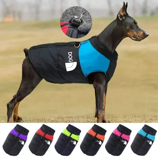 Waterproof Warm Dog Clothing for Small Medium & Big Dogs with Zipper